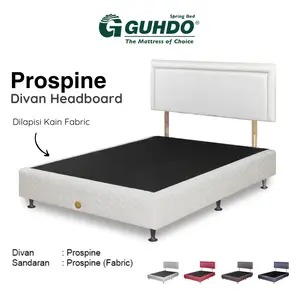Divan Sandaran Headboard Base Kasur Guhdo Prospine Style Putih Merah Biru Coklat Abu-abu 90x200 100x200 120x200 140x200 160x200 180x200 200x200
