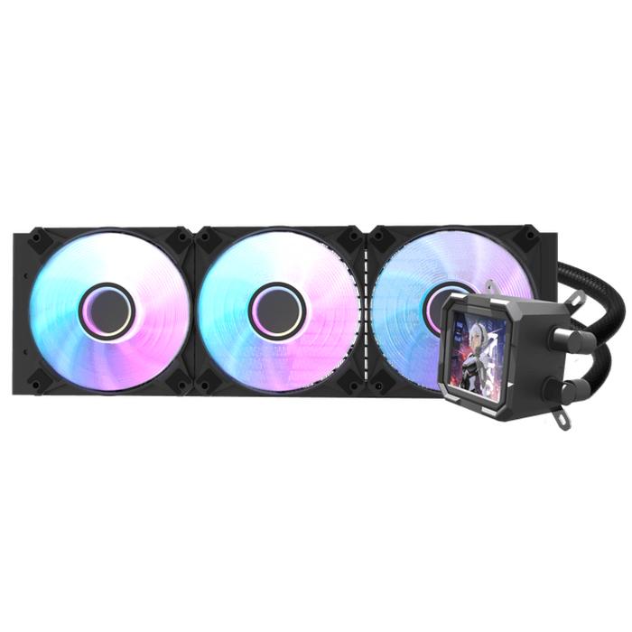 Gambar DARKFLASH WAVE DV360S ARGB BLACK LCD 360MM LIQUID AIO WATER CPU COOLER PROCESSOR dari SOS SPORT ONLINE SHOP Kota Administrasi Jakarta Pusat Tokopedia
