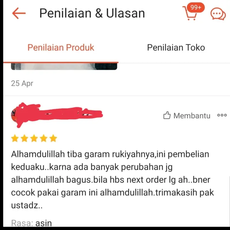 GARAM RUQYAH ARROJABIAH 1Kg Garam yang sudah diruqyah 2
