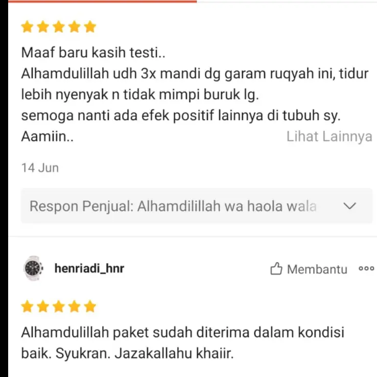 GARAM RUQYAH ARROJABIAH 1Kg Garam yang sudah diruqyah 3