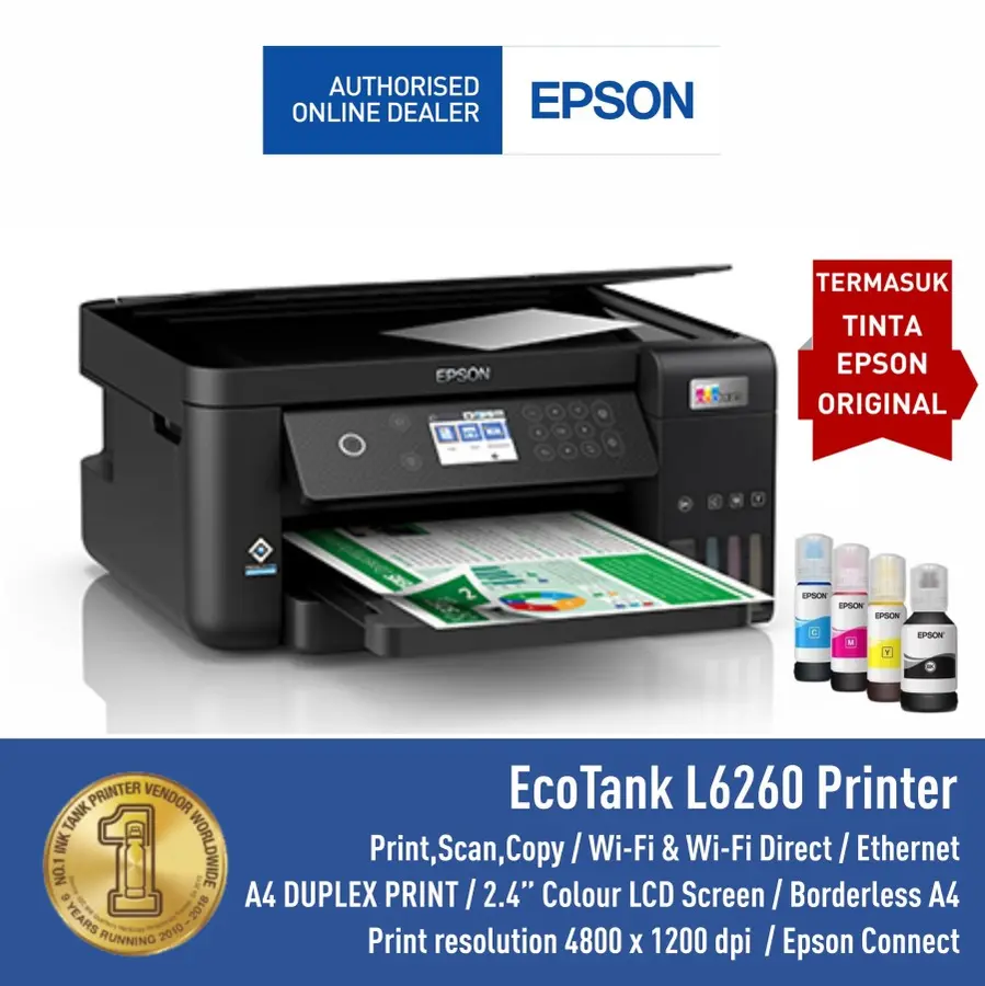 Printer Epson L6290 L 6290 L-6290 Duplex All in One F4 ADF WIFI