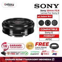 Gambar Sony E 20mm F2.8 APSC For E-Mount Lensa 20 mm F2.8 Garansi Resmi dari Galaxy Camera Kota Tangerang 1 Tokopedia