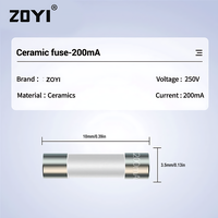Gambar ZOYI Fuse Keramik Fuse For Multimeter Instrument 200mA 3.5mmx10mm 250V dari House Sparepart Kab. Tangerang 5 Tokopedia