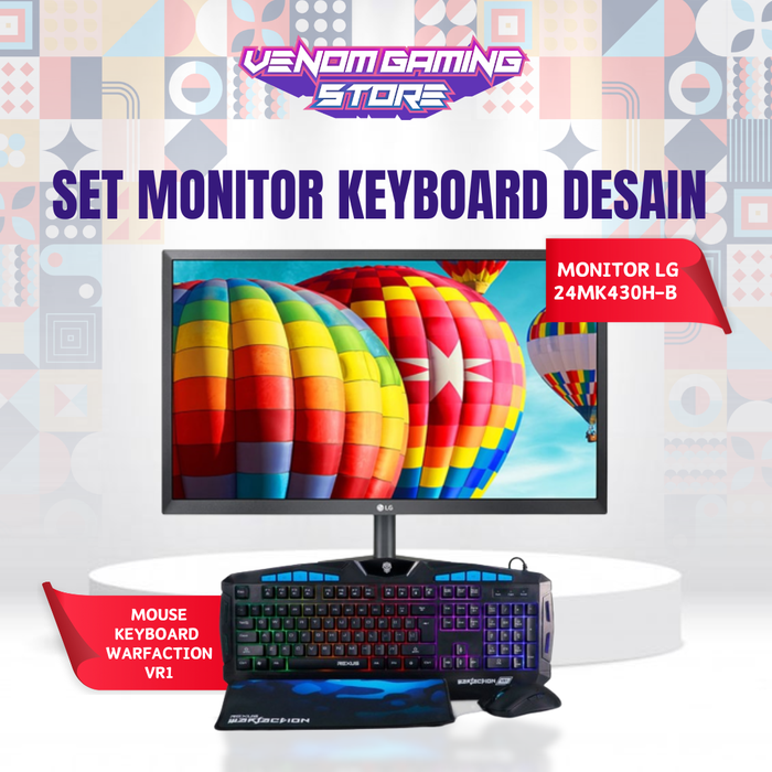 Jual Set Monitor + Keyboard Set Desain 1 - Kab. Tangerang - Venom ...