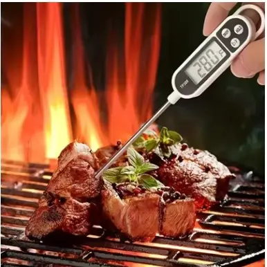 Termometer Makanan Minuman Digital Food Thermometer Pengukur Suhu Daging Steak Kopi Susu Air 6