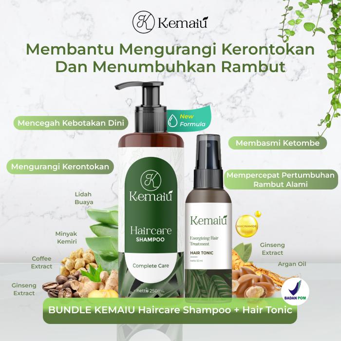 Gambar 1 Pcs Haircare Shampoo Kemaiu + 1 Pcs Energizing Hair Tonic Kemaiu dari Kemaiu Kota Surabaya Tokopedia
