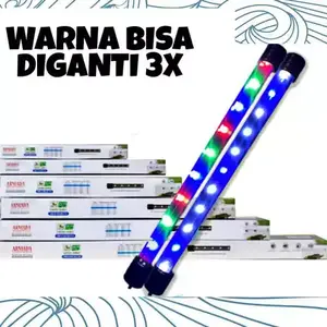 lampu aquarium 3 mode ganti warna armada M 3X
