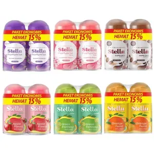 Stella Matic Refill Pewangi Ruangan Otomatis 1 Paket Isi 2pc dengan Natural Oils Wangi Tahan Lama dan Ekonomis