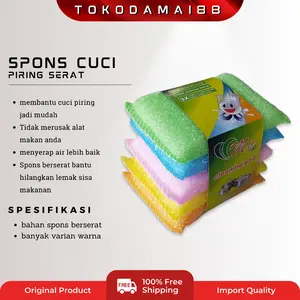Spons Cuci Piring Warna Warni - Super Magic Spons Besi Plastik