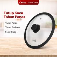 Gambar Cypruz Tutup Panci Stainless Kaca Sillicone Tahan Panas dan Anti Slip - 18 cm dari Cypruz Kitchenware Kota Administrasi Jakarta Utara 1 Tokopedia
