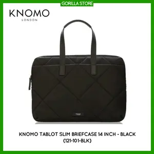 Knomo Talbot Slim Briefcase 14 inch (121-101-BLK) - Black