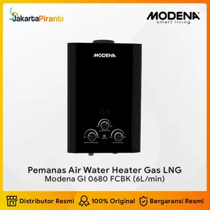 Water Heater Gas Alam Pemanas Air Gas LNG Modena GI 0680 FCBK