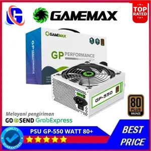 Gamemax GP-550 PSU 550 Watt 80 Plus Bronze Putih | Power Supply White