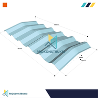 Gambar Nok / Wuwungan Alderon R830 Tipe C / V dari Alderon Polycarbonate Kota Depok 2 Tokopedia