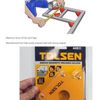 Gambar Siku Magnet Las 25 LBS 50 LBS 75 LBS MAGNETIC WELDING HOLDER Tolsen - 75 LBS (34 Kg) dari Truteknik Kota Tangerang 5 Tokopedia