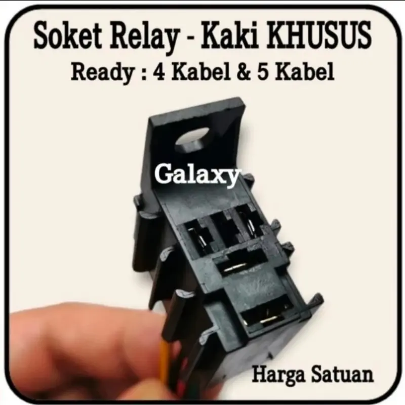Soket Relay Mini Kaki Khusus - Relay Denso / Nais Bisa Pakai 1