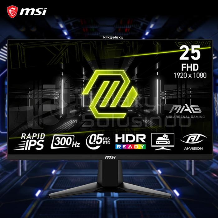Gambar MSI MAG 255XF 25 Inch  IPS 0.5ms 300Hz FHD Gaming Monitor dari Gasol Maspion Square Surabaya Kota Surabaya Tokopedia