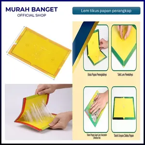 Lem Perangkap Tikus Model Buku Alat Papan Lem Jebakan Tikus Kuat Super Lengket