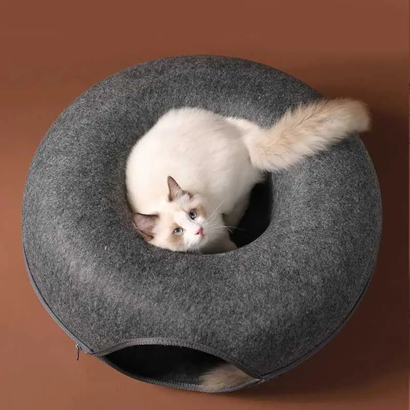 KOZI Tempat Tidur Kucing Mainan Terowongan Cat Donut Tunnel Bed - Q60 6