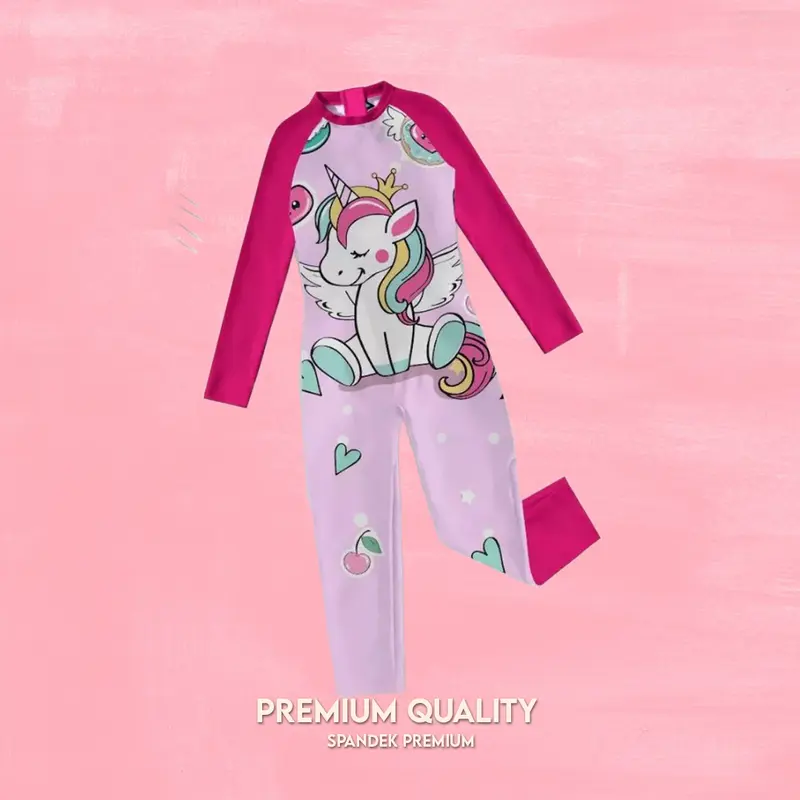 Baju renang anak panjang hadiah ulang tahun lengan panjang 4