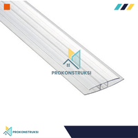 Gambar Profil Sambungan Polycarbonate - List H 6mm - Warna Clear dari Alderon Polycarbonate Kota Tangerang Selatan 1 Tokopedia