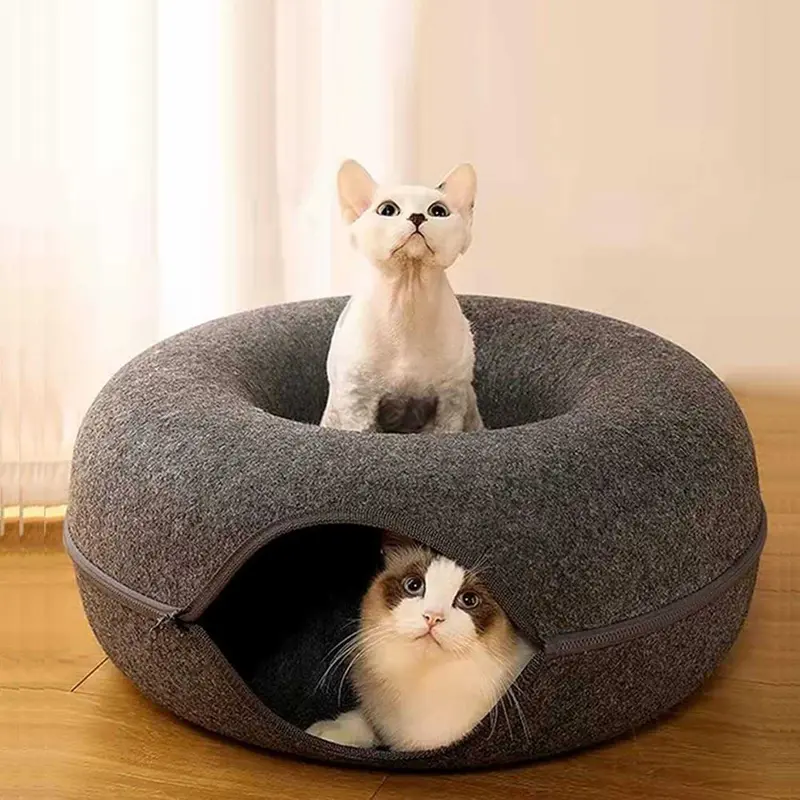 KOZI Tempat Tidur Kucing Mainan Terowongan Cat Donut Tunnel Bed - Q60 5