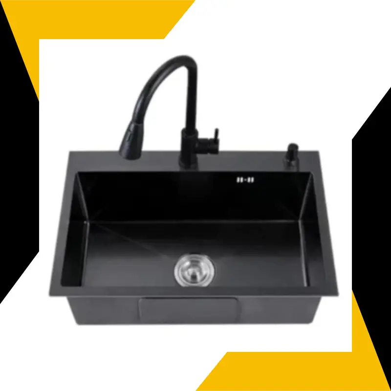 Kitchen Sink 6045 black / Bak Cuci Piring 1 Lubang Hitam 0