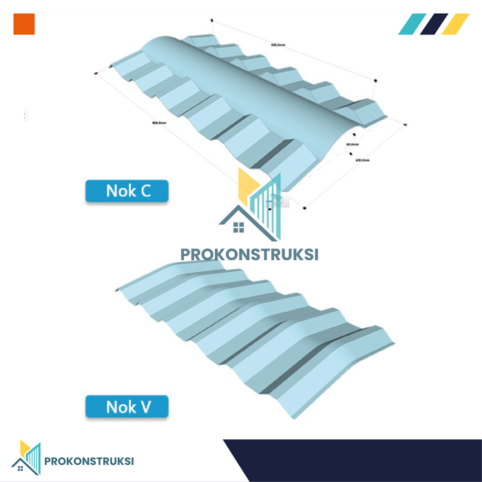 Gambar Nok / Wuwungan Alderon R830 Tipe C / V dari Alderon Polycarbonate Kota Depok Tokopedia