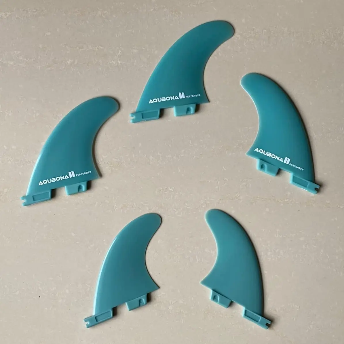 FCS II Surfboard Fins - 5 Fin Set