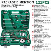 Gambar Isku Kunci Shock Set 121pcs-72gigi Tools Set Lengkap 1set Kunci Pas Ratchet Set Mata Sok Set - 121pcs dari PERKAKASKU.ID TOKOPEDIA Kota Administrasi Jakarta Utara 2 Tokopedia