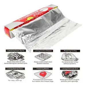 PW-07 Aluminium Foil Roll Paper Food Pack Cook Grade Premium Baking Cooking kertas timah