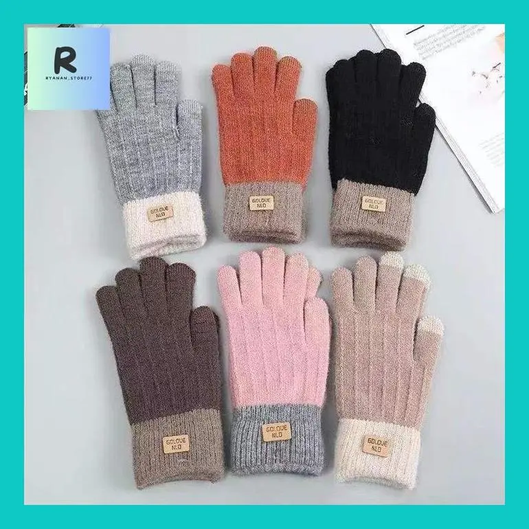Ryan** Wd Sarung Tangan Winter Musim Dingin Touch Screen Pria Wanita Sarung Unisex S06