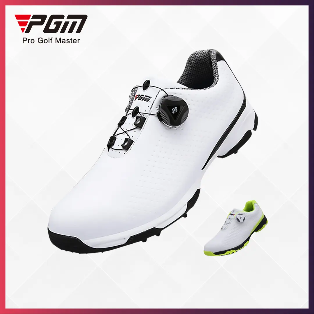 PGM Golf Shoes Spikeless BOA Breathable Men Sepatu Golf Pria Knob Anti Slip Non-Slip