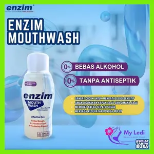Enzim Mouthwash 275ml - Enzym Obat Kumur Penyegar Mulut Halal Bebas Alkohol Tanpa Detergen - MyLedi