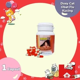 Doxycat / Doxy Cat Obat Antibiotik Flu, Pilek, Batuk, Demam, Kucing 1