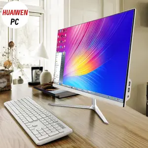 HW Komputer Full PC All-in-One Baru Terbaru HD Super Tipis Intel Core i3/i5/i7 Untuk Rumah, Belajar, Kantor, Gaming dan Hiburan - 19/22/24/27 Inch Curve Gratis Keyboard dan Mouse! . Kemasan karton dan busa Rak Kayu Inklusif.Garansi 1 Tahun. Kabel Layar