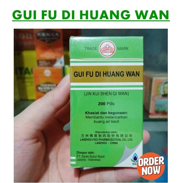 Gui fu di huang wan obat herbal pelancar buang air kecil menjaga kesehatan ginjal