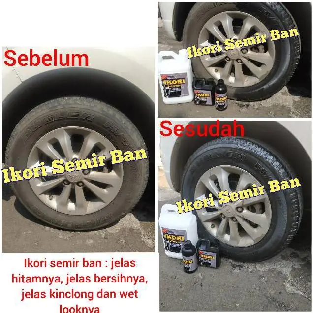 Semir Ban Ikori 5 Liter Murah Dan Original Hitam Wet Look Dan Kinclong Murah!!!!!! 5