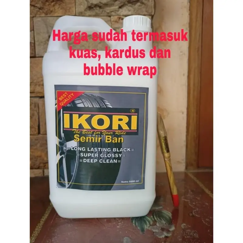 Semir Ban Ikori 5 Liter Murah Dan Original Hitam Wet Look Dan Kinclong Murah!!!!!! 3