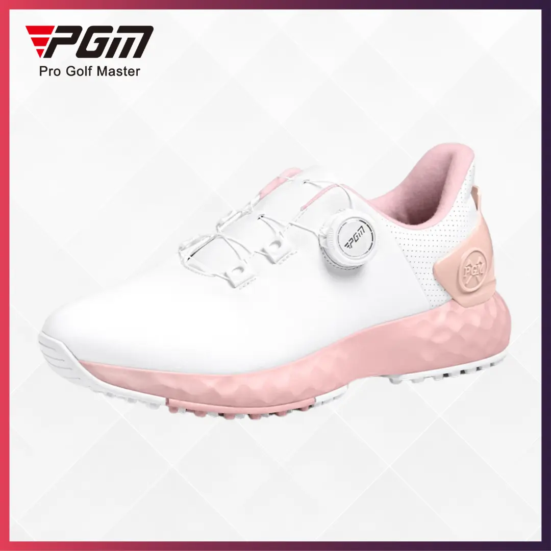 PGM Ladies Shoes Golf BOA Knob Excellent Cushioned Comfortable Waterproof Sepatu Wanita Anti Air Anti Slip
