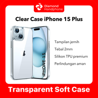 Gambar Case iPhone 15 Plus iPhone 15+ Transparent Bening Anti Kuning Airbag TPU Silikon dari Diamond Handphone Bali Kota Denpasar 1 Tokopedia