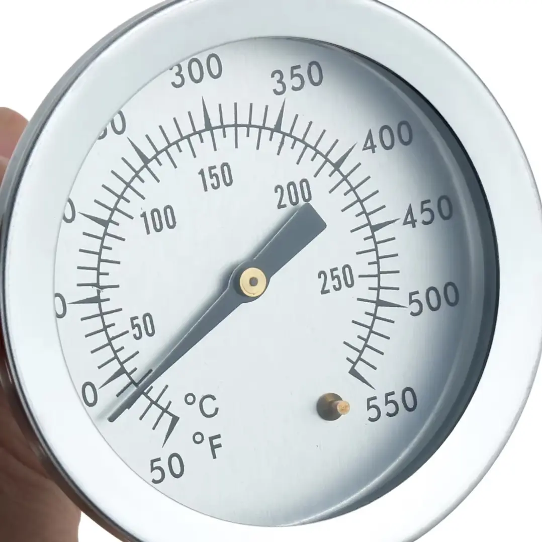 Termometer BBQ Oven Grill Analog Stainless Steel 0-250 C Thermometer