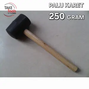 Palu Karet Hitam Gagang Kayu 250 Gram 2058