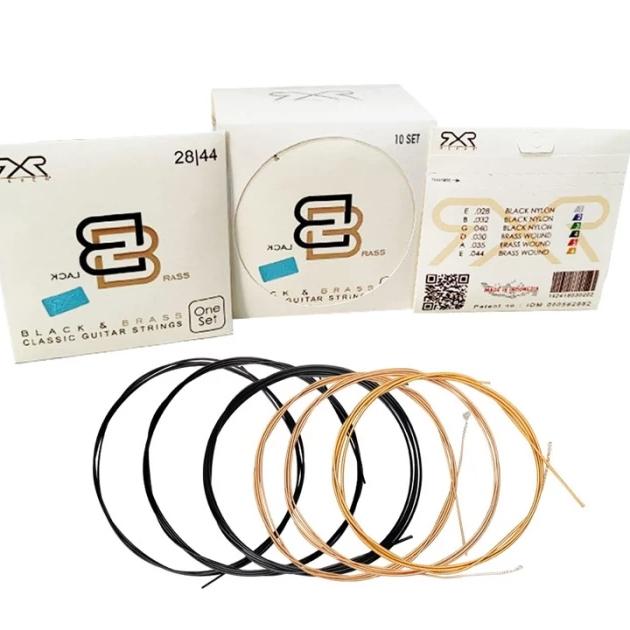 Gambar Senar Gitar Klasik Nylon - Rexer Black Brass Original 28-44 Normal Tension - Free Pick dari debalisale Kota Denpasar Tokopedia