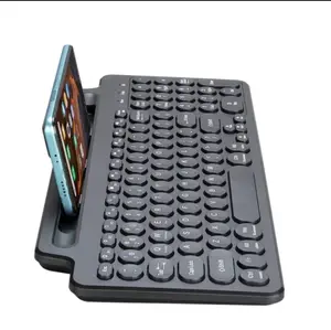 Keyboard Wireless Bluetooth with Holder Stand Trackpad Smartphone - With Numeric