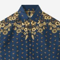 Gambar Batik Print Telusur Kultur - Corak Nusantara - Flora Biru - L dari Telusur Kultur Kota Administrasi Jakarta Timur 3 Tokopedia