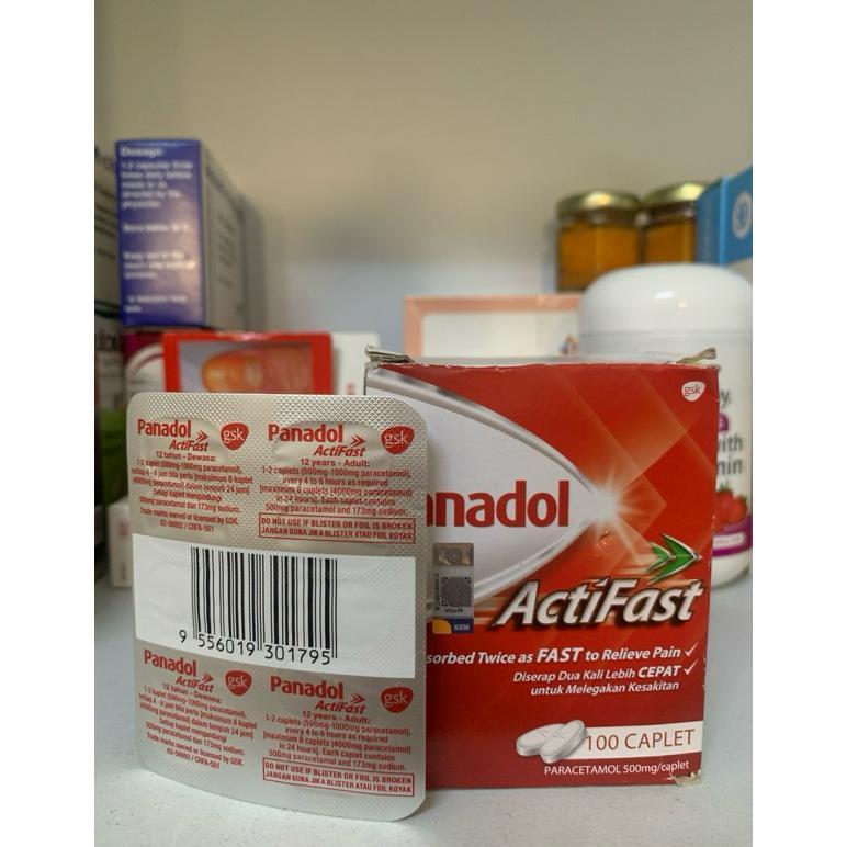Panadol Actifast Malaysia 10s strip Original