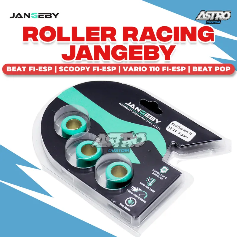 Roller Jangeby Beat Fi ESP Street Pop Scoopy Fi ESP Vario 110 Karbu Spacy Upgrade Akseleraso CVT Roler Racing Astro Motor Motorcycle Stater 2