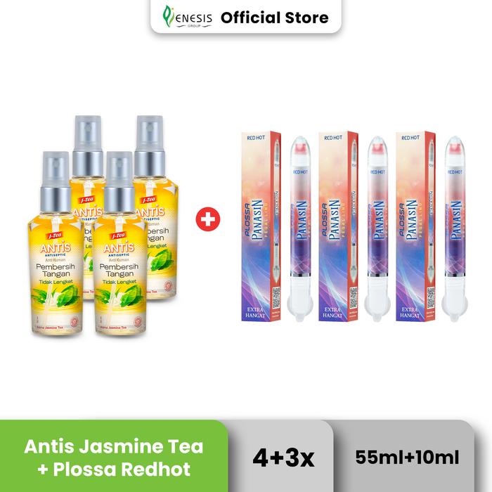 Gambar Plossa Dus Redhot 3x10ml & Antis Spray Jasmine Tea 4x55 ml dari Enesis Group Kota Administrasi Jakarta Timur Tokopedia