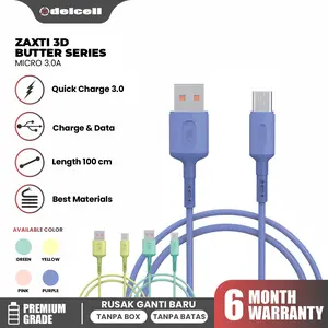 Delcell Kabel Zaxti  Butter Series Micro USB Fast Charging Cable Data